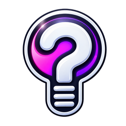 Het Quizzly-logo: een gloeilamp met een vraagteken
